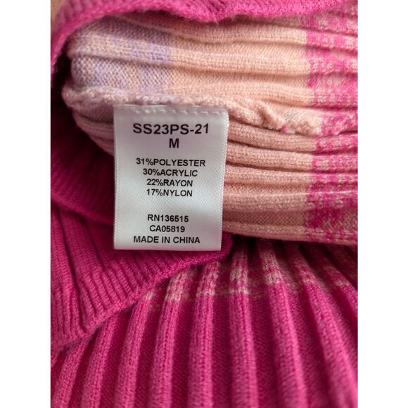 Revolve Stitches + Stripes Rainbow Turtleneck Sweater - Picture 7 of 10